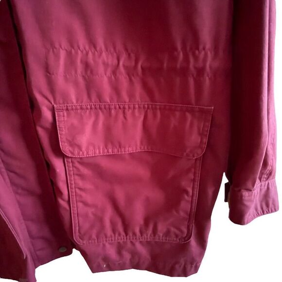 Lands End ~ Women’s Red Outerwear Jacket ~ Plaid Wool Lining ~ size L - Picture 6 of 13